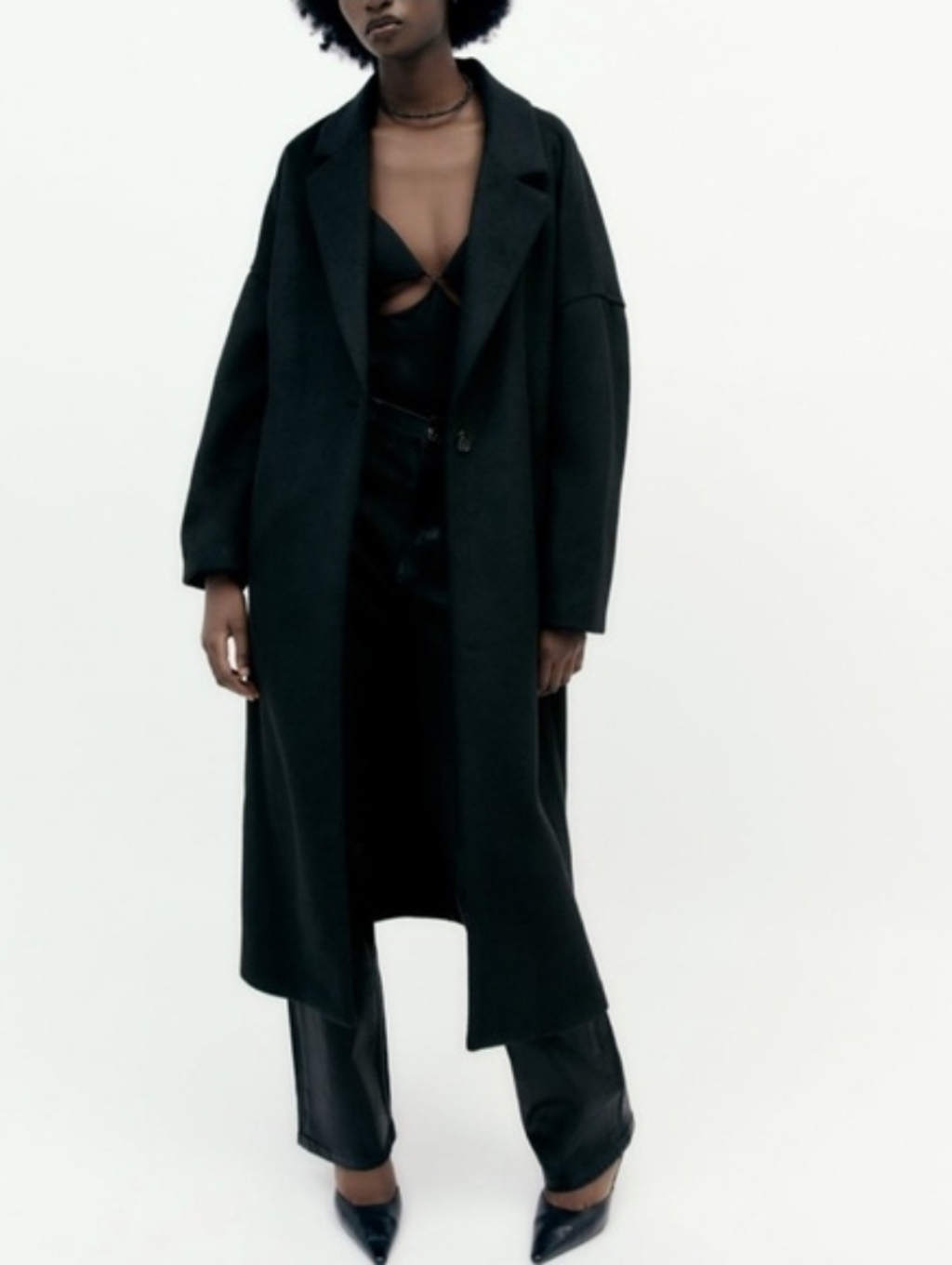 Zara Open Front Coat Size Xl Nwot